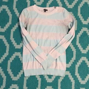 Turquoise & White Striped Shirt